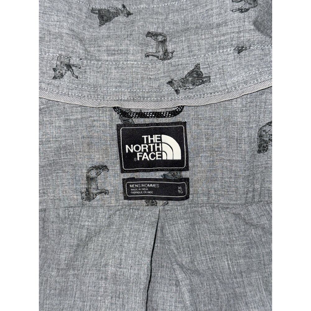 The North Face XL Shirt Wolves Allover Print Short Sleeve Outdoor Hiking - Picture 6 of 9